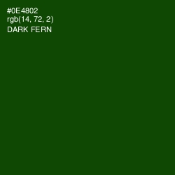 #0E4802 - Dark Fern Color Image